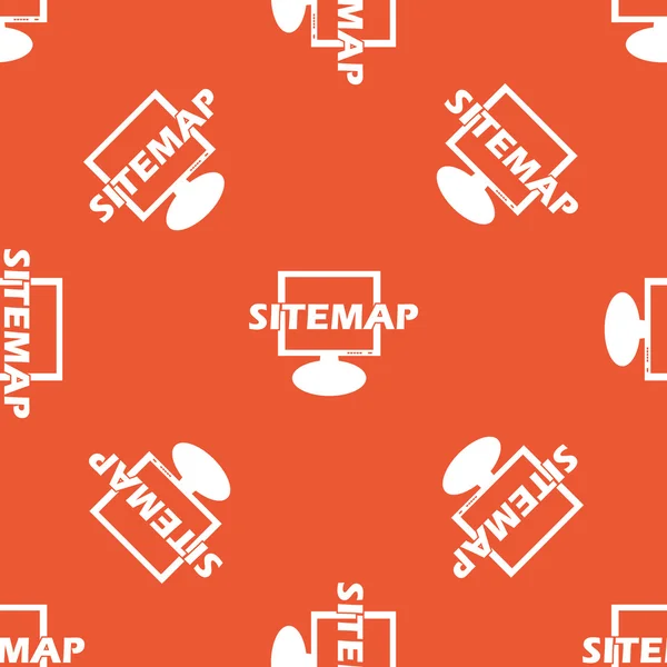 Orangefarbene Sitemap — Stockvektor