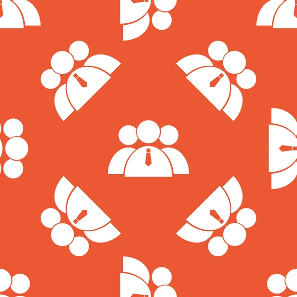 オレンジ色のユーザー グループ パターン — ストックベクタ