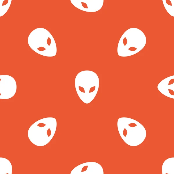 Orange alien pattern — Stock Vector