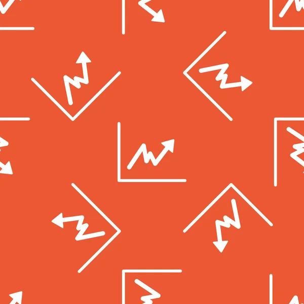 Orange rising graphic pattern — Stock Vector