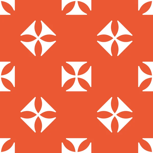 Padrão de cruz maltês laranja —  Vetores de Stock