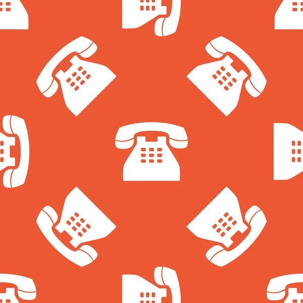 Πορτοκαλί τηλέφωνο μοτίβο — Διανυσματικό Αρχείο