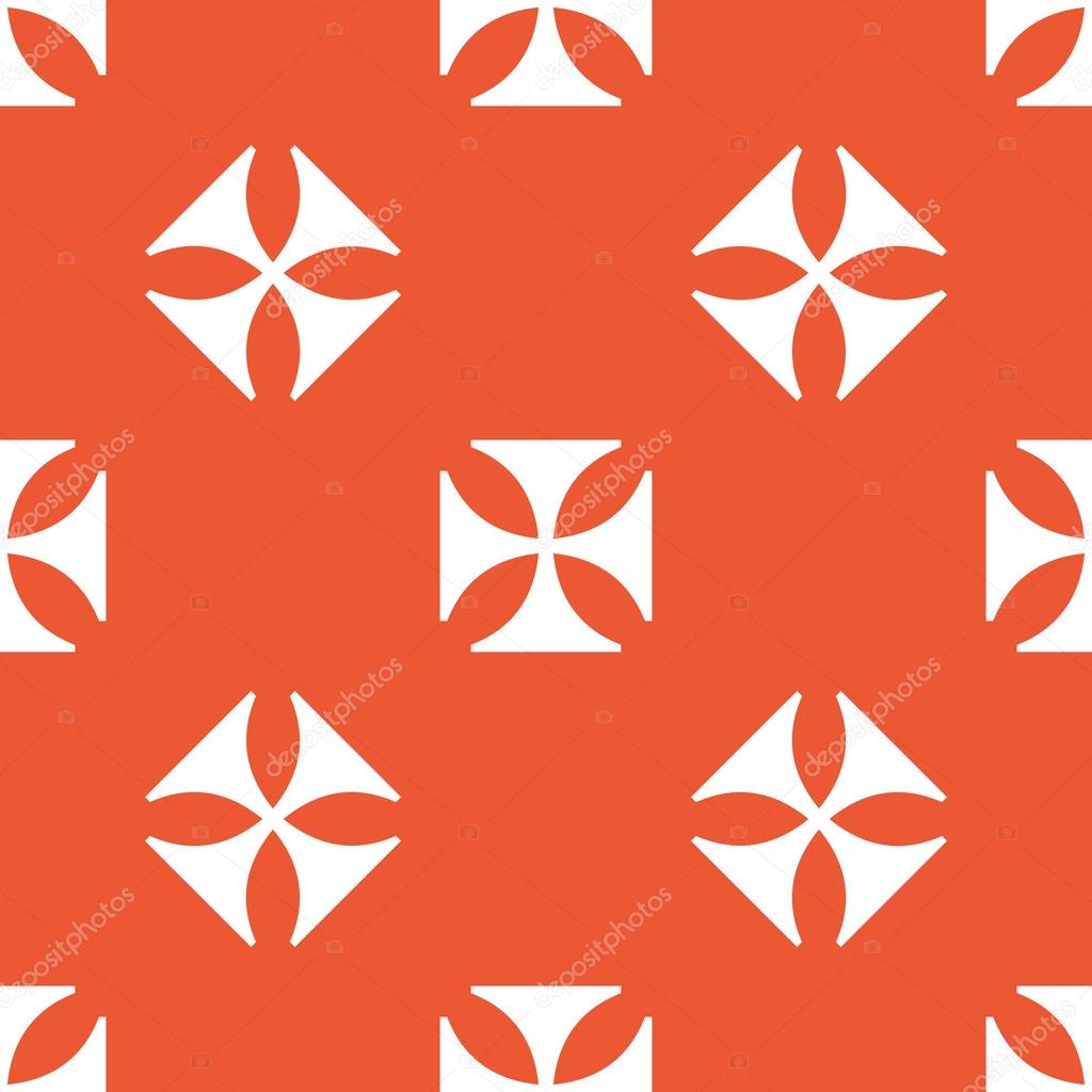 Orange maltese cross pattern