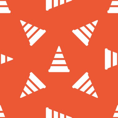 Turuncu trafik koni desen