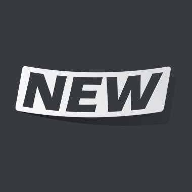 Tek renkli yeni etiket