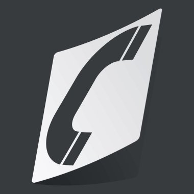 Tek renkli arama etiket