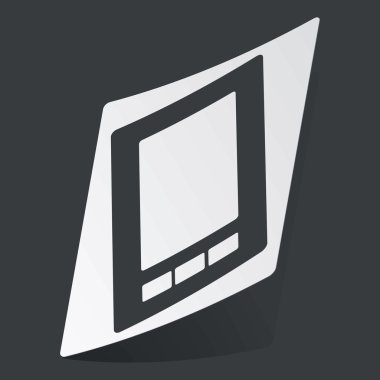 Tek renkli smartphone etiket