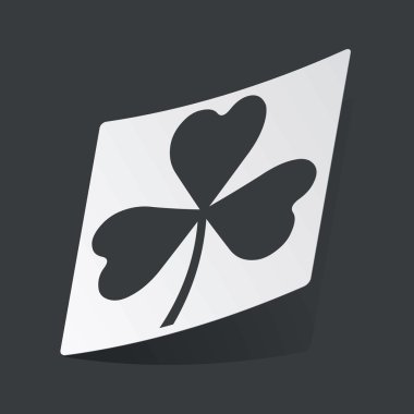 Tek renkli yonca etiket