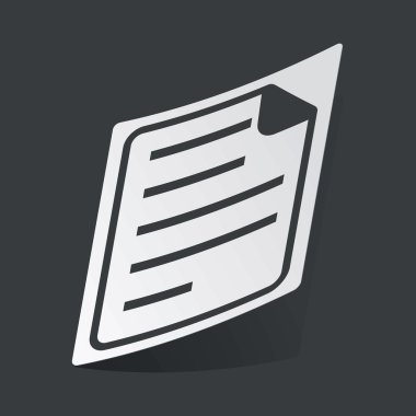 Tek renkli belge etiket