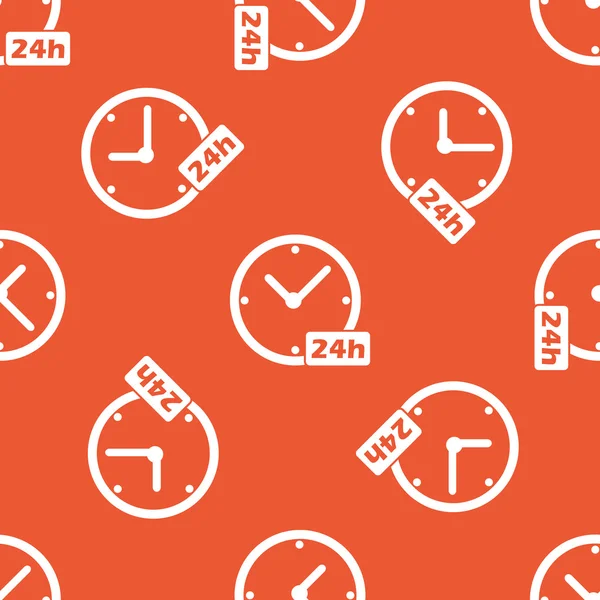 Pola jam kerja Orange 24h - Stok Vektor