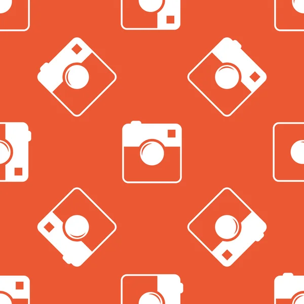 Oranje vierkante camera patroon — Stockvector