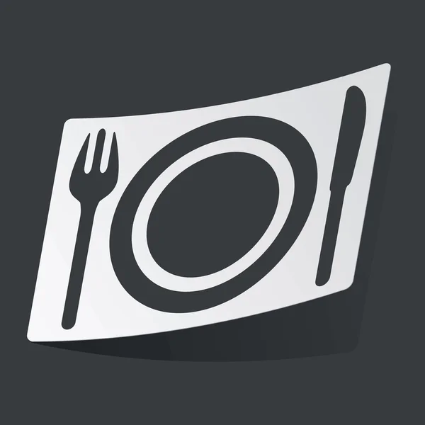 Monochroom diner sticker — Stockvector