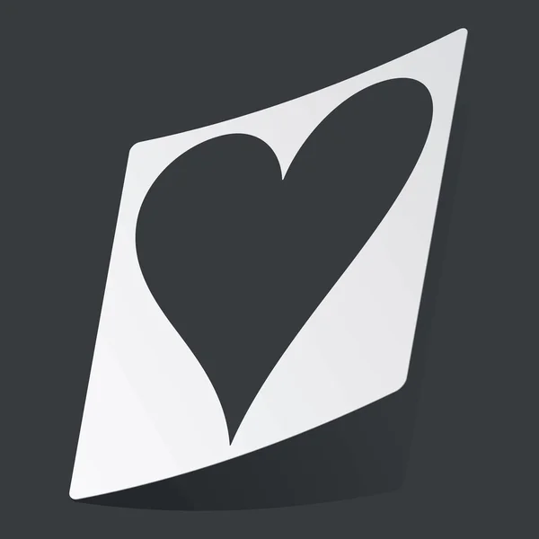 Monochrome hearts sticker — Stock Vector