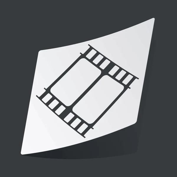 Monochromer Filmaufkleber — Stockvektor