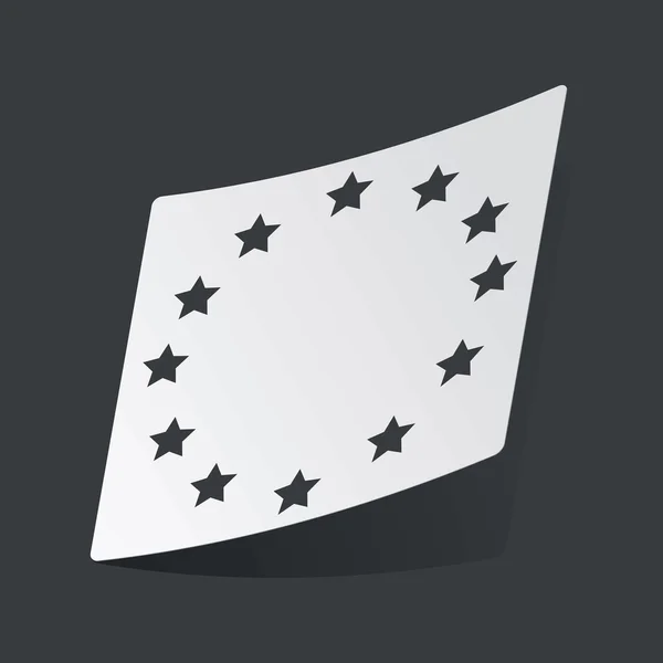 Μονόχρωμη Ευρωπαϊκής Ένωσης αυτοκόλλητο — Διανυσματικό Αρχείο