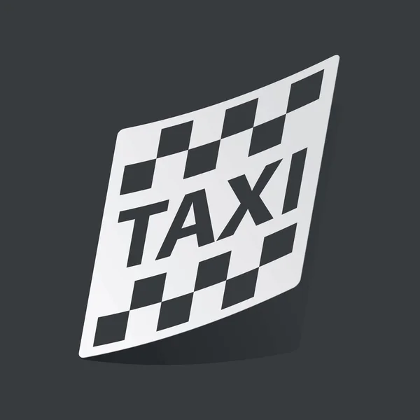 Monokrom taxi klistermärke — Stock vektor