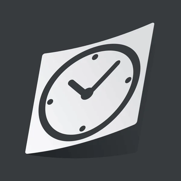 Pegatina reloj monocromo — Vector de stock