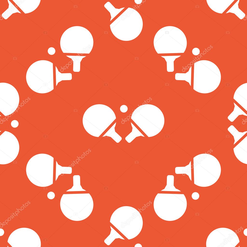 Orange table tennis pattern
