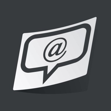 Tek renkli e-posta iletisi etiket