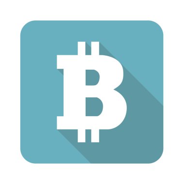 Kare bitcoin simgesi