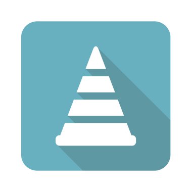 Kare trafik koni simgesi