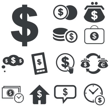 Basit dolar Icon set