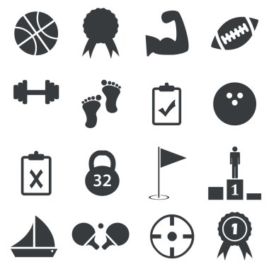 Basit spor Icon set