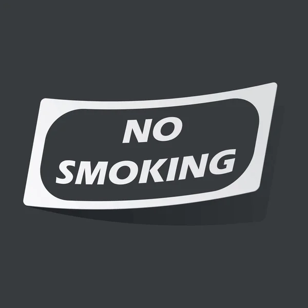 Monochromatického No Smoking nálepka — Stockový vektor