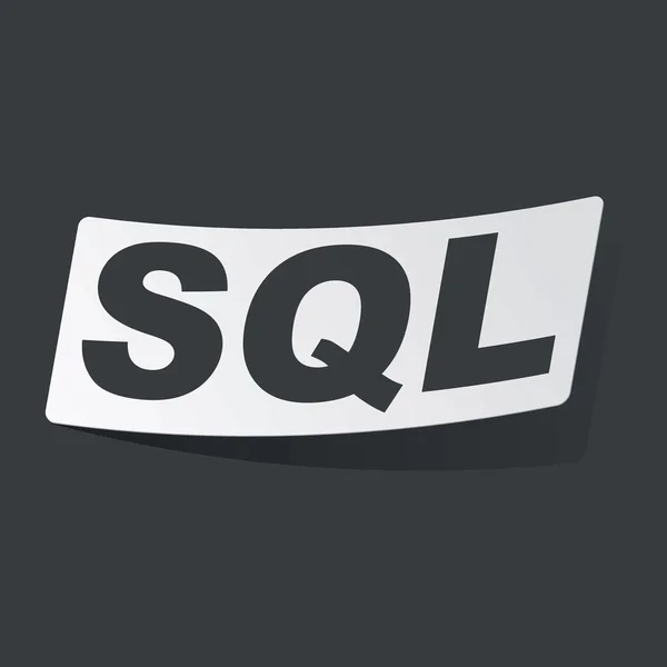 Autocollant SQL monochrome — Image vectorielle