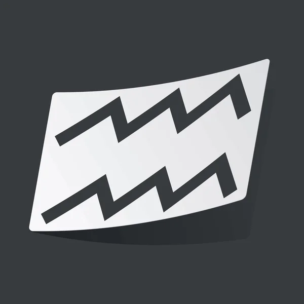 Autocollant monochrome Verseau — Image vectorielle