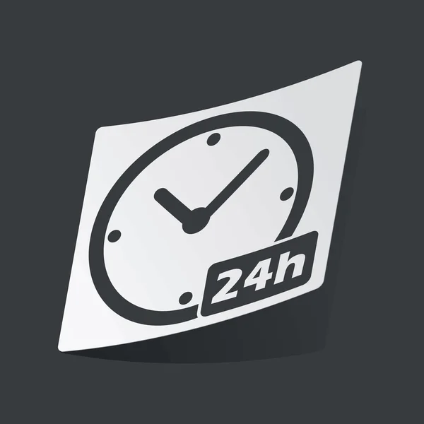 Monochroom 24h hulp sticker — Stockvector