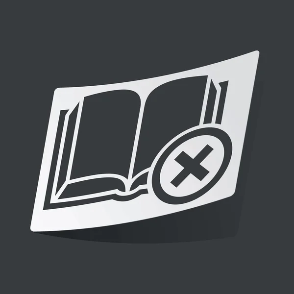 Monochrome remove book sticker — Stock Vector