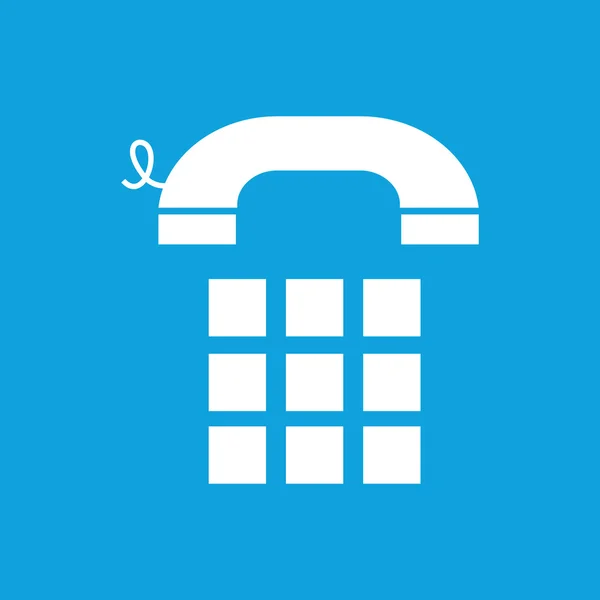 Simple phone keypad blue icon — Stock Vector