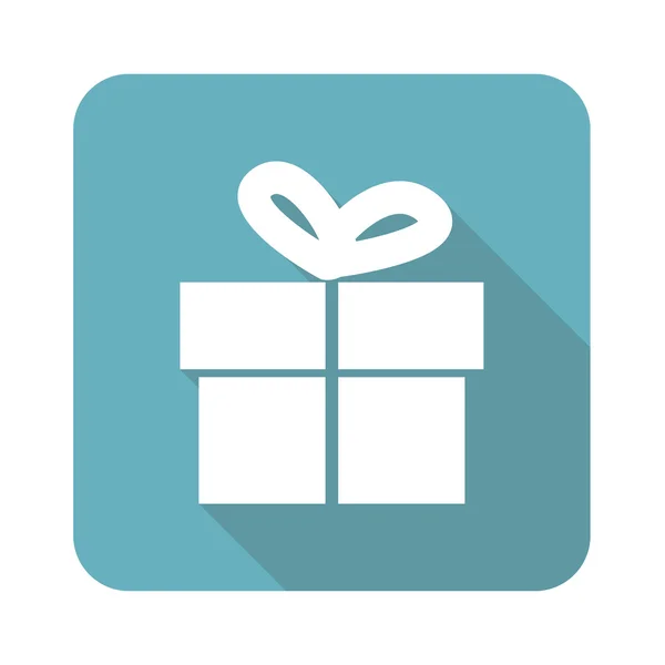 Square gift icon — Stock Vector