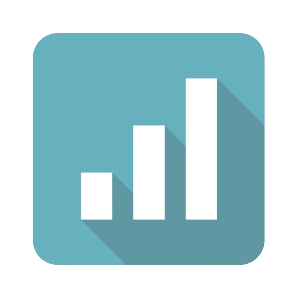 Vierkante volumepictogram schaal — Stockvector