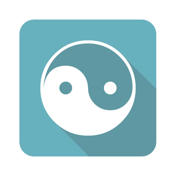 Cuadrado ying yang icono — Archivo Imágenes Vectoriales