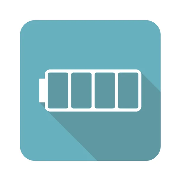 Square empty battery icon — Stock Vector