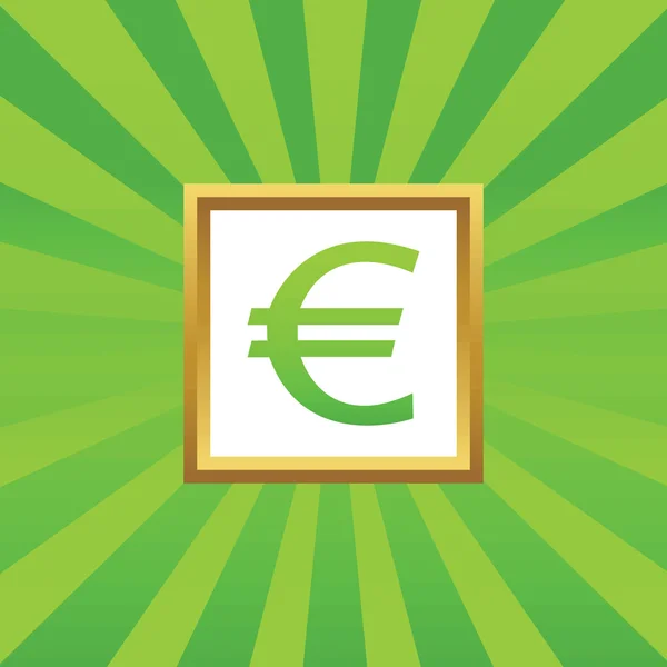 Иконка изображения евро — стоковый вектор