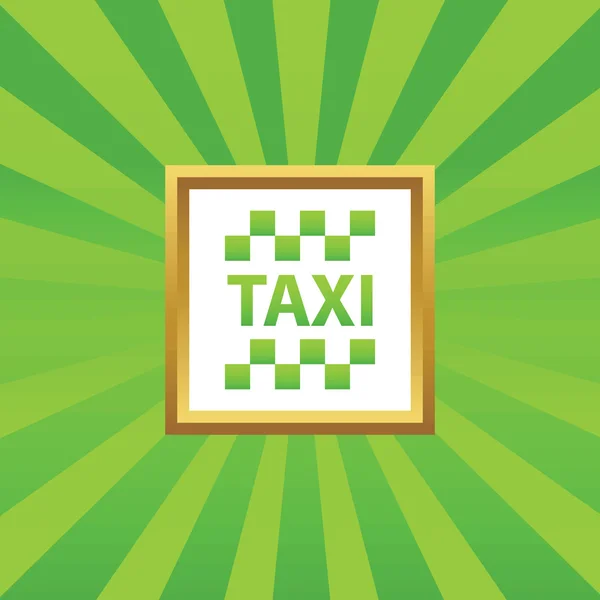 Taxi afbeeldingspictogram — Stockvector