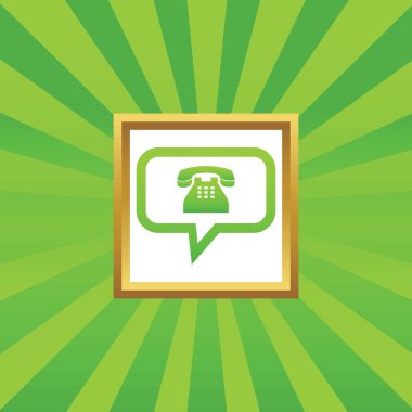 Telefon mesaj resim simgesi