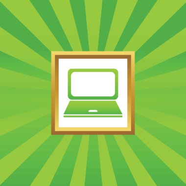 Dizüstü bilgisayar resim simgesi