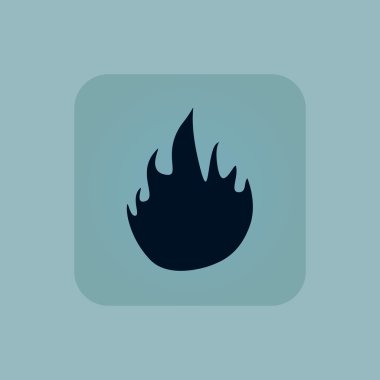 Soluk mavi alev simgesi