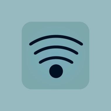 Soluk mavi kablosuz simgesi