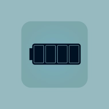 Soluk mavi tam pil simgesi