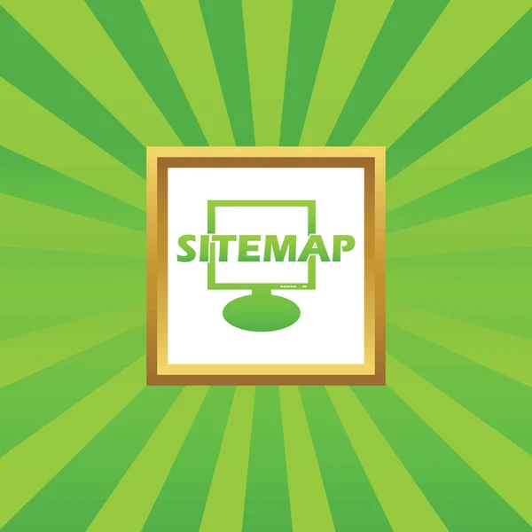 Symbolbild zur Sitemap — Stockvektor