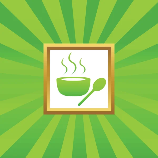 Ícone de imagem sopa quente —  Vetores de Stock