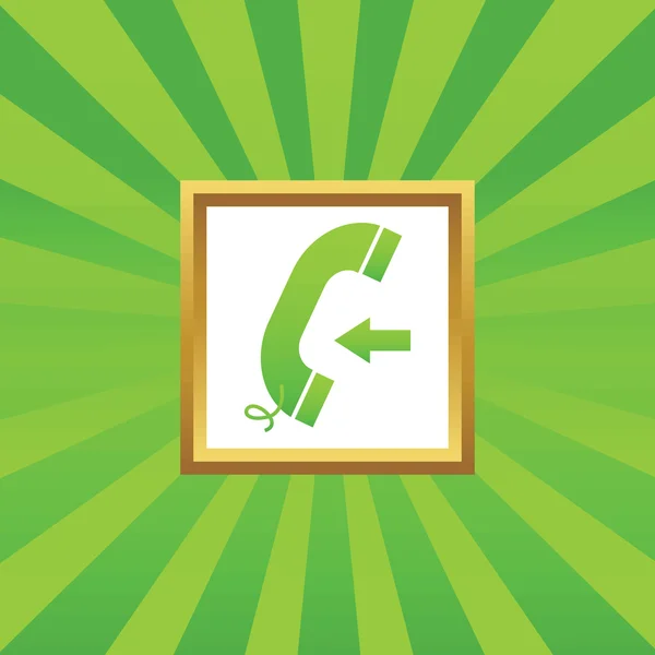 Incoming call picture icon — Stock Vector