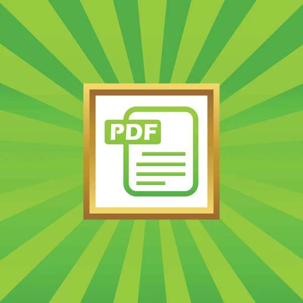 PDF fil bildikon — Stock vektor