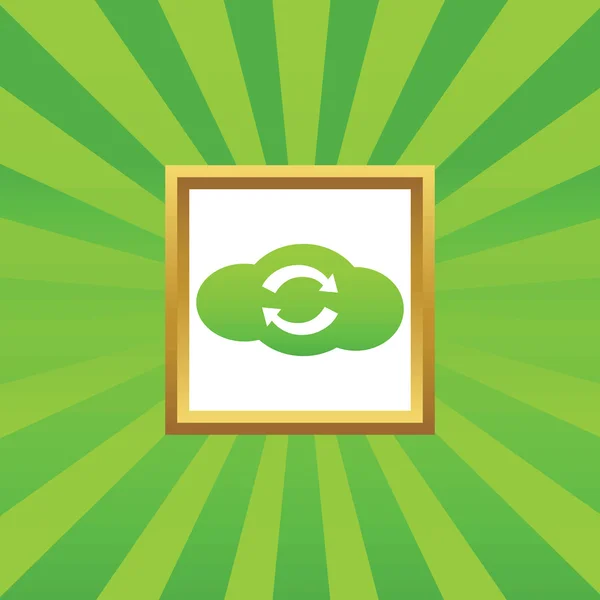 Cloud exchange picture icon — Stock Vector