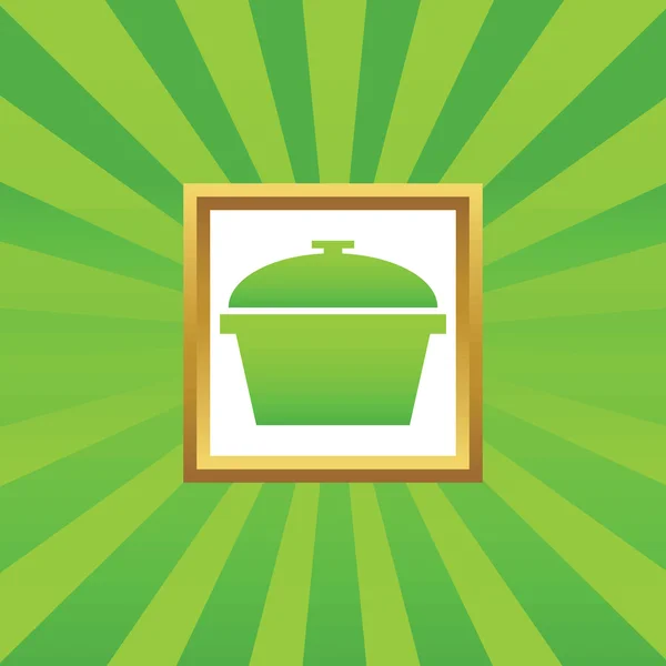 Pot picture icon — Stock Vector